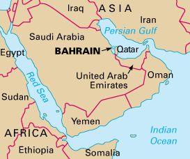 bahrain map